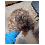 Fencca Long Curly Wavy Wig Honey Blonde Wigs for Women Brown with Highlights Curly Wig Loose Wave Hair Glueless Heat Resistant Synthetic Wig Brown mixed Blonde Wigs for Daily Party Use