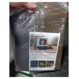 Hearth Rugs for Fireplaces Fire Resistant, 48 x 28 x 0.04 inch Fireproof Fireplace Mat Hearth Rug, Hearth Pads for Wood Stove Fireplace Indoor Outdoor, Protect Floors Carpets from Sparks Embers-Brown