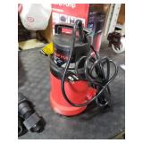 Flowbase 1HP 5000GPH Sump Pump - Clean/Dirty Water Portable Transfer Submersible Pump for Swimming Pool, Garden Pond, Basement with 10ft Power Cord,Remove Water Level Down to 0.2