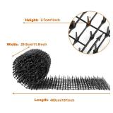 13Ft x 12 Inch Scat Mat for Cats, Cat Scat Mat with Spikes, Anti-Cats Deterrent Mat, Pet Repellent Mat, Cat Digging Stopper Prickle Strip for Indoor Outdoor Sofa Furniture with Garden Staples