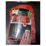 ZOBER 600D Oxford Fabric Large Rolling Christmas Tree Storage Bag - Fits 9 Ft Artificial Trees - Waterproof Christmas Tree Bag For Storage Box For Xmas, Durable Handles and Wheels - Quilted Red