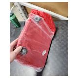 ZOBER 600D Oxford Fabric Large Rolling Christmas Tree Storage Bag - Fits 9 Ft Artificial Trees - Waterproof Christmas Tree Bag For Storage Box For Xmas, Durable Handles and Wheels - Quilted Red