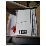 TUTOTAK Small Narrow End Table with Charging Station, Set of 2, Side Table with Outlets, Nightstand with 2 Cloth Drawers, Couch Table, for Living Room, Bedroom, Bedside, White TB01BW055 ONE BOARD DAMA