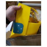 DECORLIFE Toddler Swing - High Back Full Bucket Seat for Ages 1-3, 330lb Capacity, Baby Infant Swing Outdoor with Safety Design, Plastic-Coated Chains, Carabiners for Backyard, Garden-Yellow