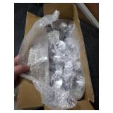 Ciaell 24 Pack Plastic Champagne Flutes - Clear 6 Oz Disposable Champagne Glasses - Square Plastic Toasting Glasses for Party Birthday Anniversary Wedding