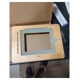 ELETIUO Upgraded Bamboo Wooden Drawing Ipad Holder with Pencil&Charger Cable Slot, Multi-Angle Adjustable Tablet Desktop,Foldable Portable Stand,Compatible with 12.9 inch ipad pro 3rd/4th/ 5th Gen