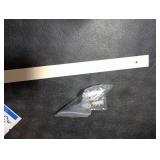 MTERSN Farmhouse Dog Leash Holder for Wall - Cute Dog Accessories Storage Organizer with Floating Shelf and 6 Key Hooks Key Holder Wall Mount for Rustic Home Decor (White)