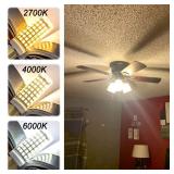 ALIDE E12 LED Candelabra Light Bulbs 6W C7,Replace E12 60 Watt Halogen Equivalent,Warm White 2700k T6 110V 120V Small Base E12 LED Bulbs for Ceiling Fan Chandelier Lighting,550lm 4Pack