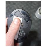 HOTWEEMS Wireless Mouse, D-09 Computer Mouse USB Cordless Mice for Laptop, Ergo Grips, Lightspeed 5-Level 2400 DPI, 16 Months Battery, Portable for PC Mac Chromebook (Black)