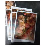 Decoupage Paper Pack (6x8) Incredible Realistic Paintings of Beautiful Roses FLONZ Vintage Illustration Pictures Cards for Decoupage, Craft and Scrapbooking