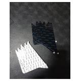 Rabenda 12 Pcs Rug Tape, Non Slip Rug Pads Grippers for Hardwood Floors and Tiles, Reusable Carpet Tape for Area Rugs, Double-Sided Adhesive Rug Stickers Keep Corners Flat (Black)