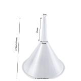 Biokany Mini Funnel 8 Pcs Kitchen Use Funnels Small Narrow Neck Plastic Urn Filling Tool for Lab Bottle,Sand Painting,Perfume,Spice,Powder,Essential Oil,Kitchen Food Grade Plastic,Water Bottle