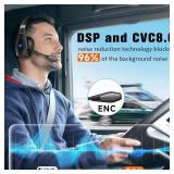 Conambo Noise Cancelling Bluetooth Headset V5.1, 35Hrs HD Talktime CVC8.0 Dual Mic Hands-Free Wireless Headset, Bluetooth Headphones with Mute Button for Cell Phones Business Home Office Trucker