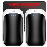 Lerat 2 Pack Hand Warmers Rechargeable, Electric Hand Warmers Portable Reusable, 3S Heating Hand Warmer, 3-Settings, 2-in-1 Charging, Outdoor/Hunting/Camping Essentials, Gifts for Men Women Kids