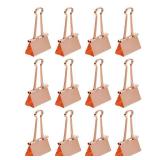 JAM PAPER Colorful Binder Clips - Large - 1 1/2 Inch (41 mm) - Rose Gold Binderclips - 12/Pack