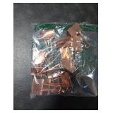 JAM PAPER Colorful Binder Clips - Large - 1 1/2 Inch (41 mm) - Rose Gold Binderclips - 12/Pack