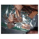 JAM PAPER Colorful Binder Clips - Large - 1 1/2 Inch (41 mm) - Rose Gold Binderclips - 12/Pack