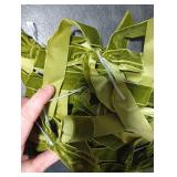 12Pcs Green Velvet Ribbon Bows Christmas Tree Decorations,5in x 10in St Patricks Day Ornaments for Tree Home Party Front Door Wreath Garland Holiday Decor