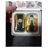 Collision Transforming Dinosaur Car Toy, Magnetic Dinosaur Transformer Car for Boys & Girls Party Favors Birthday Christmas (Gold)