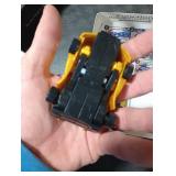 Collision Transforming Dinosaur Car Toy, Magnetic Dinosaur Transformer Car for Boys & Girls Party Favors Birthday Christmas (Gold)