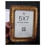 97 Decor Vintage Picture Frames 5x7 - Gold 5x7 Picture Frame Vintage Style, Ornate 5 x 7 Frames for Pictures, Antique 5 By 7 Frame For Tabletop And Wall Hanging Antique Wall Decor