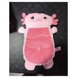 Microwave Heating Pad for Pain Relief, 13 x 10 Microwavable Heating Pads for Cramps, Back Pain, Neck Shoulder, Muscles, Knee, Joints, Natural Heat Pack Moist Heat, Pink Axolotl