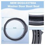 Upgrade WF45T6000AW/A5 Door Seal for Samsung Front Loader Door Seal DC64-03788A X 006 AP6884238 diaphragm Fit WF45R6300AW/US WF45R6100AW/US WF45T6200AW/US WF45B6300AW WF45A6400 WF46BB670 WF50A860