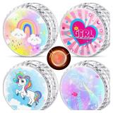 Lewtemi 4 Pack Yo Yo for Kids LED Light up Easter Beginner Unicorn Pink Rainbow Heart Mermaid Yoyo for Kids Responsive Ball Toys Girls Ages 4-12 Gifts