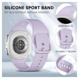 BandRain 6 Pack Sport Bands Compatible with Samsung Galaxy Watch 8 Band 40mm 44mm/Galaxy Watch 8 Classic 46mm, Waterproof Soft Silicone Strap Wristband for Galaxy Watch 8/8 Classic 2025 Women Men (6 P