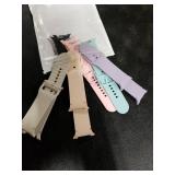 BandRain 6 Pack Sport Bands Compatible with Samsung Galaxy Watch 8 Band 40mm 44mm/Galaxy Watch 8 Classic 46mm, Waterproof Soft Silicone Strap Wristband for Galaxy Watch 8/8 Classic 2025 Women Men (6 P