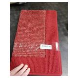 BEQHAUSE Indoor Door Mat 20 x 32, Dirt Trapper Door Mats Non-Slip Entryway Rugs Washable, Resist Dirt Absorbent Welcome Mat, Low Profile Floor Mats for Front Back Door and Entryway, Red