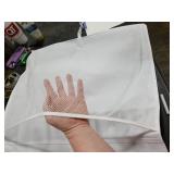 Woodoulogy Hanging Stuffed Animal Storage, Over Door Large Plush Toy Organizer with Metal Hook, Baby Accessory Holder Idea for Nursery, Doll & Bear Mesh Hammock Bag for Girl Boy Kid Room