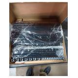 JIUYOTREE Portable Bookshelf, 9 Cube Closet Storage Organizer Bookcase,Clothes Storage for Living Room,Study Room,Bedroom, Grey