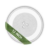 12 Whirlpool Microwave Glass Plate Replacement W11367904 W11291538 W10337247 W11443145, Compatible with Whirlpool Microwave Glass Turntable Plate WMH31017 WML55011 Whirlpool 12 Inch Microwave Plate