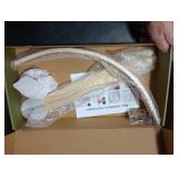 Wooden Crib Mobile Arm | Baby Crib Mobile Arm Wooden Holder | Rotatable Adjustable Anti Slip Attachment Clamp for Sturdy Mobile Hanger (Curved Arm)