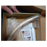 Wooden Crib Mobile Arm | Baby Crib Mobile Arm Wooden Holder | Rotatable Adjustable Anti Slip Attachment Clamp for Sturdy Mobile Hanger (Curved Arm)