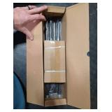 Bronze Curtain Rods for Windows 48 to 84 Inches Adjustable Length Heavy Duty 7/8 Diameter Brown Window Curtain Rod with Decorative Finials for Outdoor Farmhouse Bedroom Kitchen Living Room