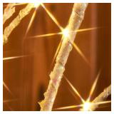 LITBLOOM Lighted Willow Branches Iredescent Glittered 32IN 120 LED with Timer Battery Operated and USB Plug in, Tree Branch with Fairy Lights for Home Room Christmas Decoration