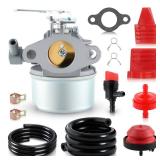 AUTOKAY 640084A 640084B Carburetor Kit for Tecumseh 4HP 5HP MTD 632107 632107A 640084 640084A 640084B 640105 640299 Toro 521 Snow Blower HSSK40 HSSK50 HS50 HSSK55 LH195SA SnowBlower Carb Parts