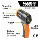 Klein Tools IR1 Infrared Thermometer, Digital Laser Gun is Non-Contact Thermometer with a Temperature Range -4 to 752-Degree Fahrenheit