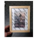 KINLINK 6x8 Picture Frame, Natural Solid Wood Frame with Acrylic Plexiglass for Pictures 4x6 with Mat or 6x8 without Mat, Tabletop and Wall Mounting Display Photo Frame 1 Pack