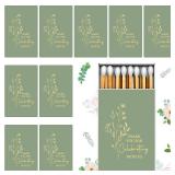 Humyoun 100 Pcs Wedding Matches Matchbook Labels Stickers 2.24 x 1.41 Inch Wedding Favors Matchbook Sticker The Nice Match Sticker Without Matches and Boxes(Sage Green)