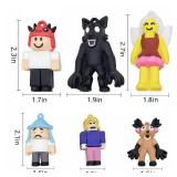 SENPOWER 12pcs 99 Nights in The Forest Action Figure Toys, 1.8-2.7 Inch Deer Monster Owl Ram Figures, Brainrot Toys Valentines Day Gifts for Kids Birthday Party Favors Decorations