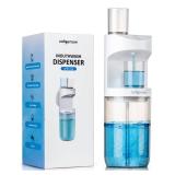 ZOFGENOW Automatic Mouthwash Dispenser for Bathroom,Bathroom Accessories 19.4 Fl Oz Dispensers with Magnetic Cups,Wall Mounted Dispenser,Suitable for All Age Groups,White