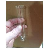 15Pcs Glass Tubes for Plants, Plant Propagation Tube Acrylic Test Tubes for Scientific Experiments 30 ml Plastic Test Tubes for Hydroponic Plants, Home Office Wall Decor (12cm)