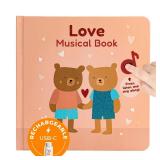 Cali's Books Music Books for Toddlers 1-3 Years Old - Toddler Valentines Day Book for Kids, Valentine Baby Sound Book for Girls, Musical Song Toy for 1 Year Old, Singing Toys for 2 Year Olds