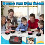 Wireless Buzzers System for Game Show, Family Feud Buzzer with Light, Show Who Buzzed First, 4 Modes, 165ft Distance, Rechargeable Answer Buzzers for Trivia Games, Classroom, Jeopardy, Quizzes Party
