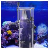 AQQA Aquarium Protein Skimmer for Saltwater Fish Tank Nano Surface Skimmer Filter Pump 79GPH Ultra Quiet for 50-80 Gallon Tank