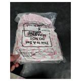 Fanfanwin 2 Pack Flannel Baby Bassinet Sheets 33 x 16 Inches Pink and White Soft Christmas Flannel Crib Sheets, Fit for Oval Bassinet Cover