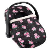 The Peanutshell Car Seat Cover - Protective Covers for Baby Girl, Easy to Clean Accessories, Weather-Resistant Infant Winter Car Seat for Baby Carseat - Floral Rose